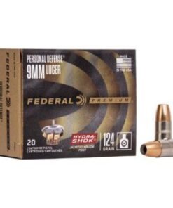 Federal Premium Defense 9mm Luger Hydra Shok JHP 9mm Luger 124-Grain Handgun Ammunition